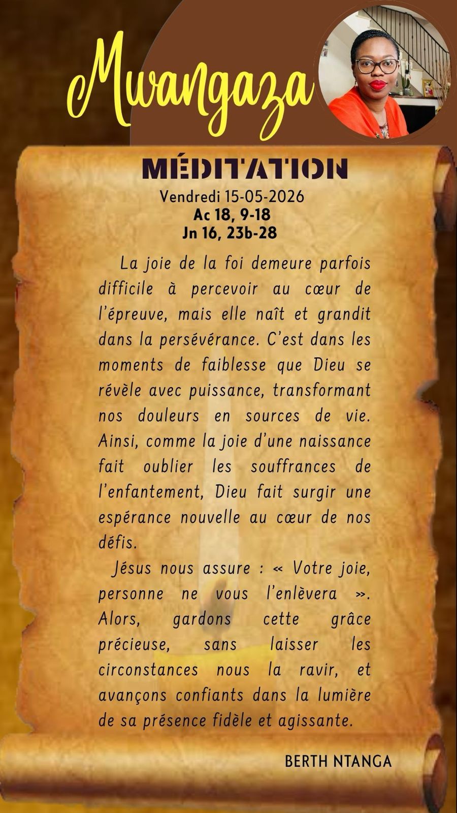 Vendredi 15.05.2026